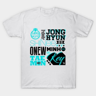 SHINEE FONT COLLAGE T-Shirt